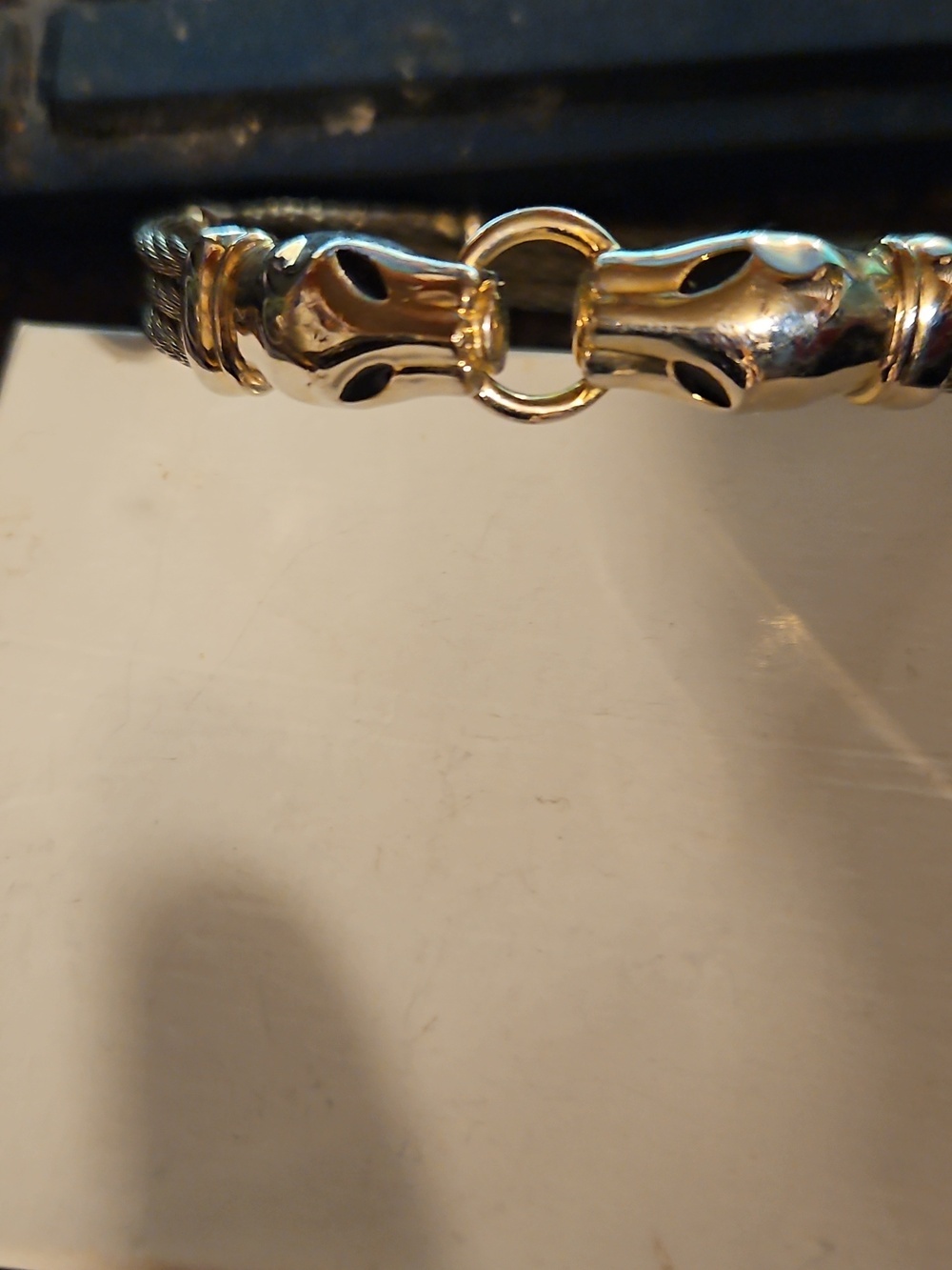 Silvertone Panther Head Bracelet - Picture 2 of 4